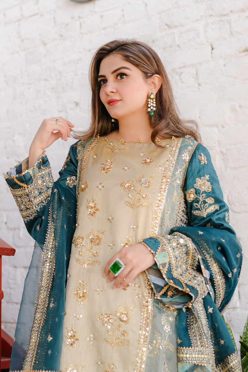 MNR | Zarlish Festive 25 | Rabia Jabbar in Lehar by MNR - Designer Dress - Type : Ladies Clothes - Available at Libayah - 100% Original 