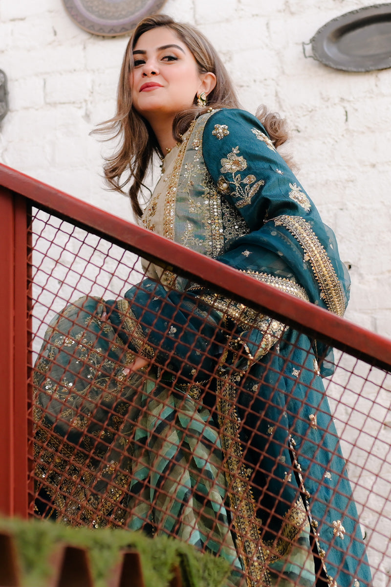 MNR | Zarlish Festive 25 | Rabia Jabbar in Lehar by MNR - Designer Dress - Type : Ladies Clothes - Available at Libayah - 100% Original 