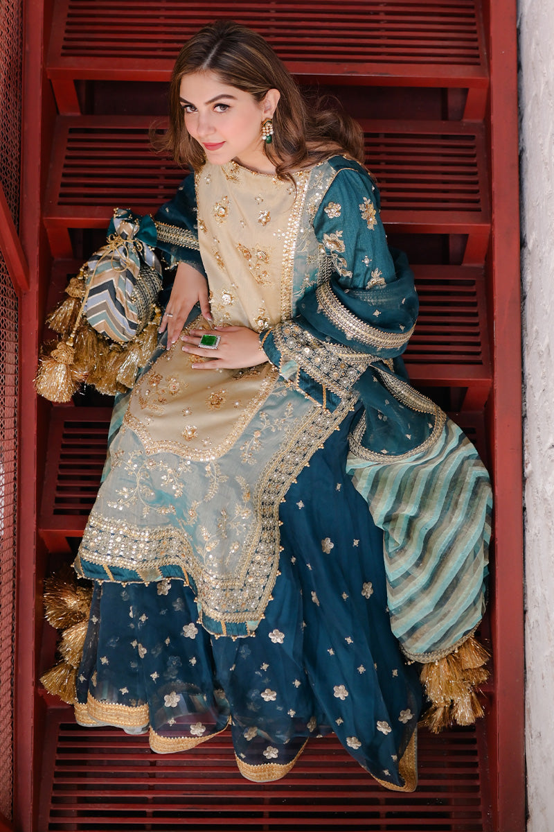 MNR | Zarlish Festive 25 | Rabia Jabbar in Lehar by MNR - Designer Dress - Type : Ladies Clothes - Available at Libayah - 100% Original 