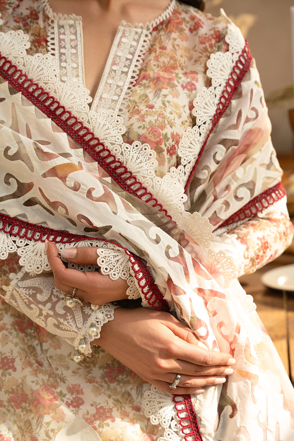 Saira Rizwan | Luxury Lawn 25 | MAYA-SRL25-06 by Saira Rizwan - Designer Dress - Type: Ladies Clothes - Available at Libayah - 100% Original
