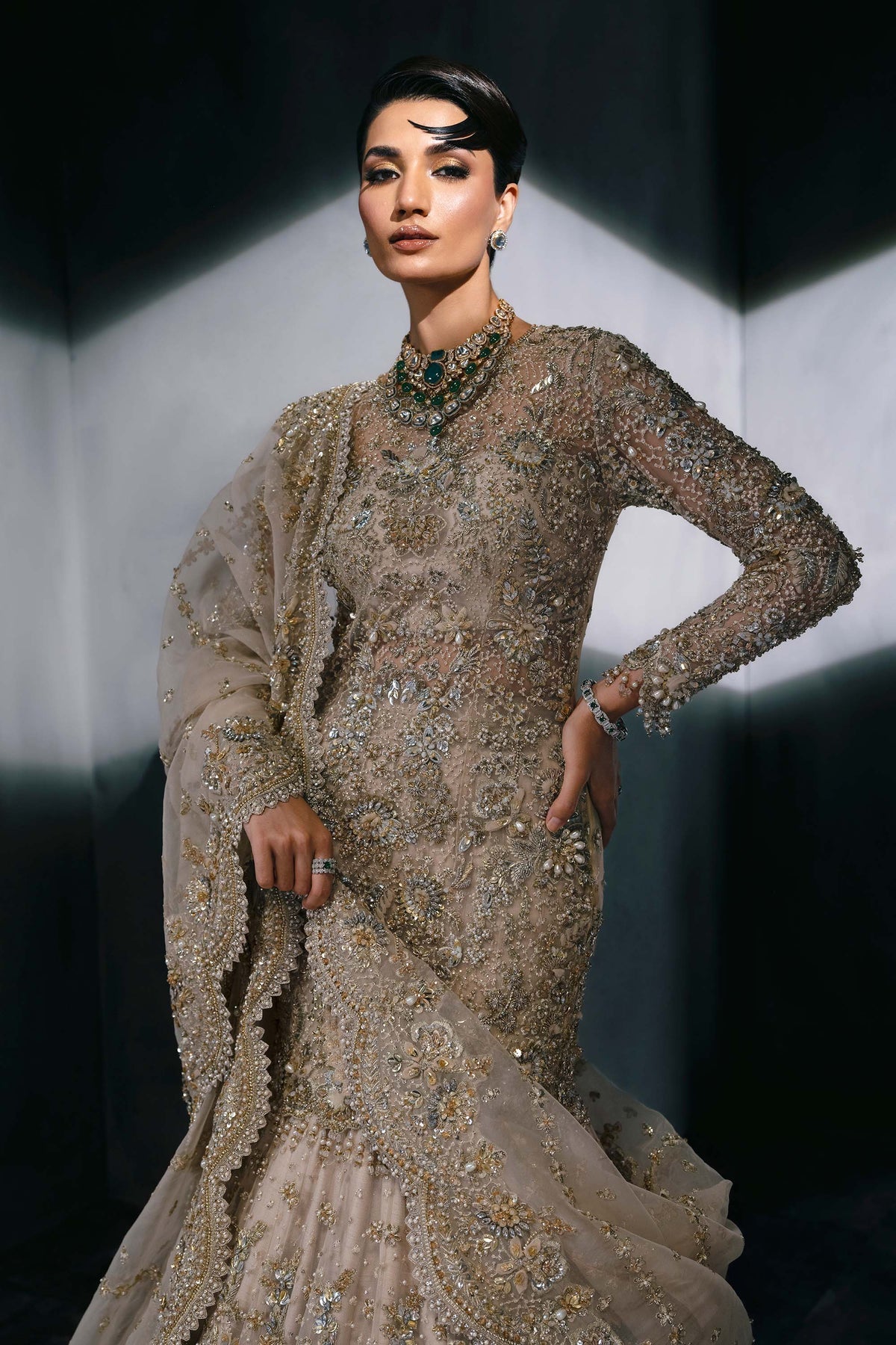 Akbar Aslam | Bridal Dresses | Calisse by Akbar Aslam - Designer Dress  - Type : Ladies Clothes - Available at Libayah - 100% Original 