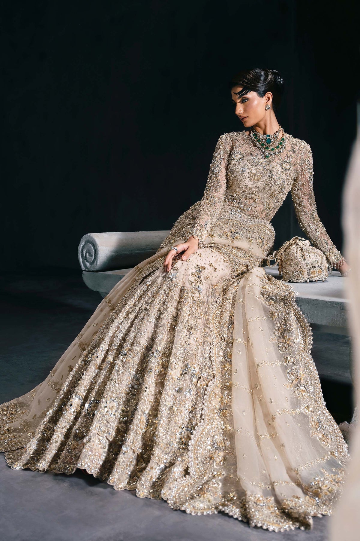 Akbar Aslam | Bridal Dresses | Calisse by Akbar Aslam - Designer Dress  - Type : Ladies Clothes - Available at Libayah - 100% Original 