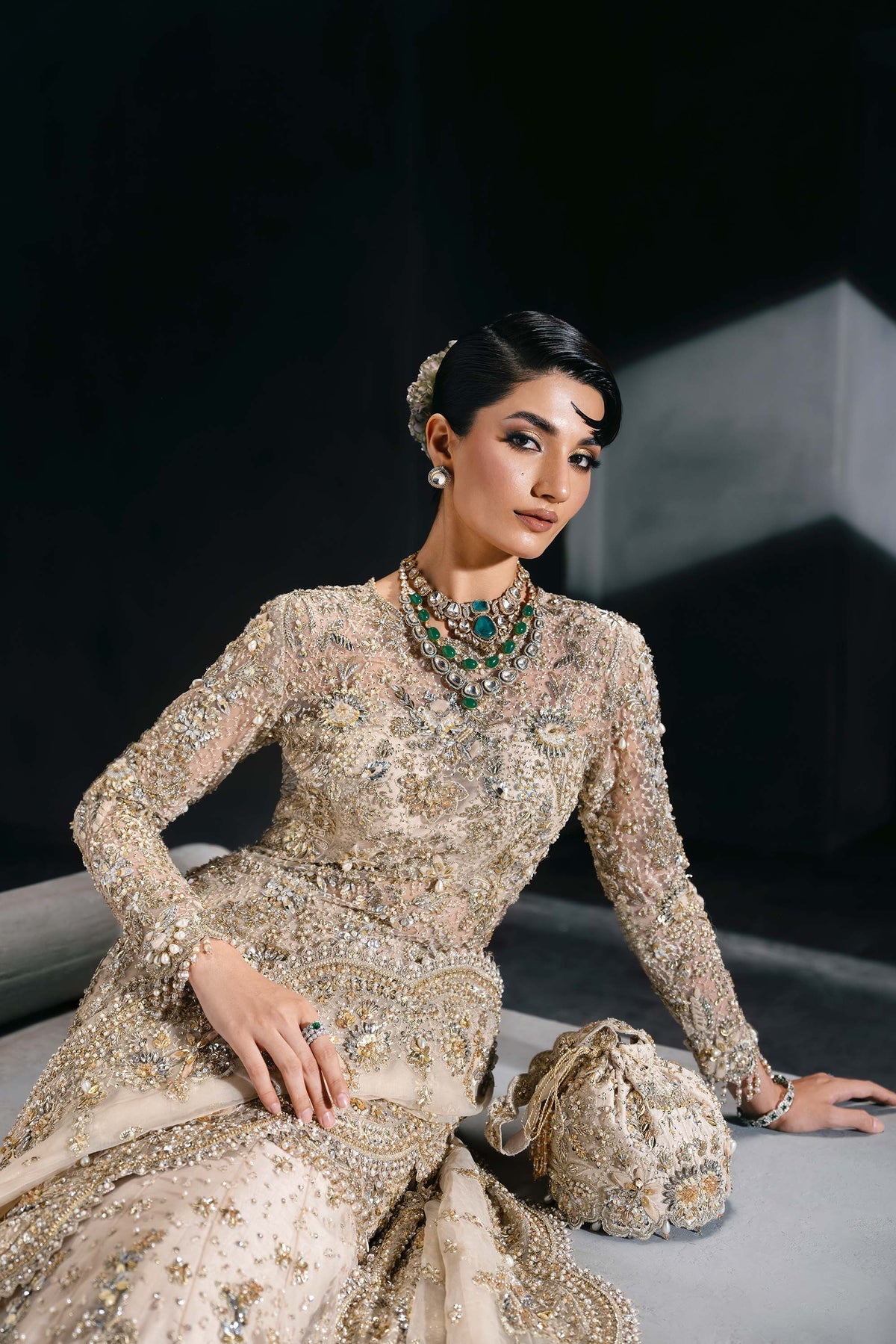 Akbar Aslam | Bridal Dresses | Calisse by Akbar Aslam - Designer Dress  - Type : Ladies Clothes - Available at Libayah - 100% Original 