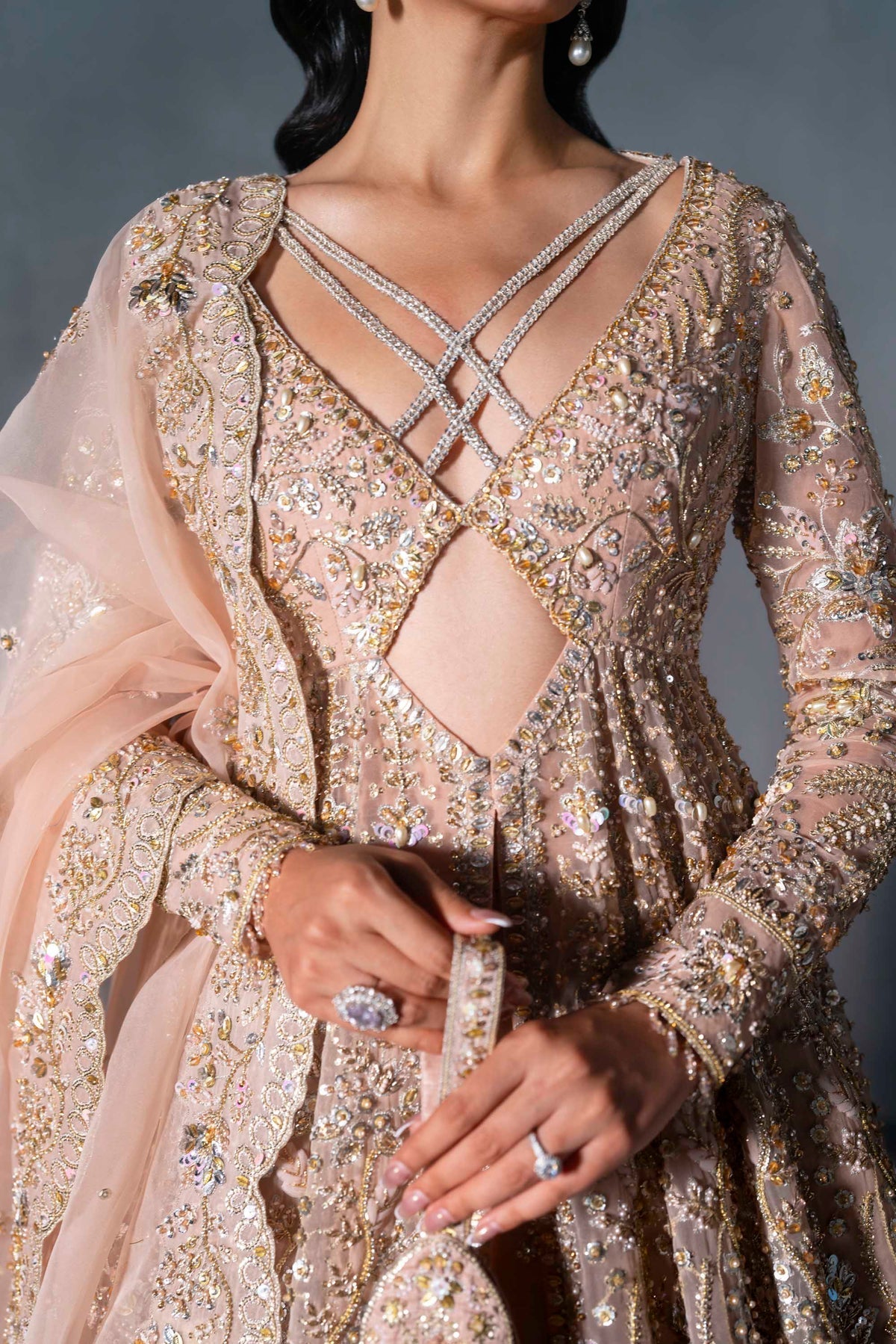 Akbar Aslam | Bridal Dresses | Elzaria by Akbar Aslam - Designer Dress  - Type : Ladies Clothes - Available at Libayah - 100% Original 
