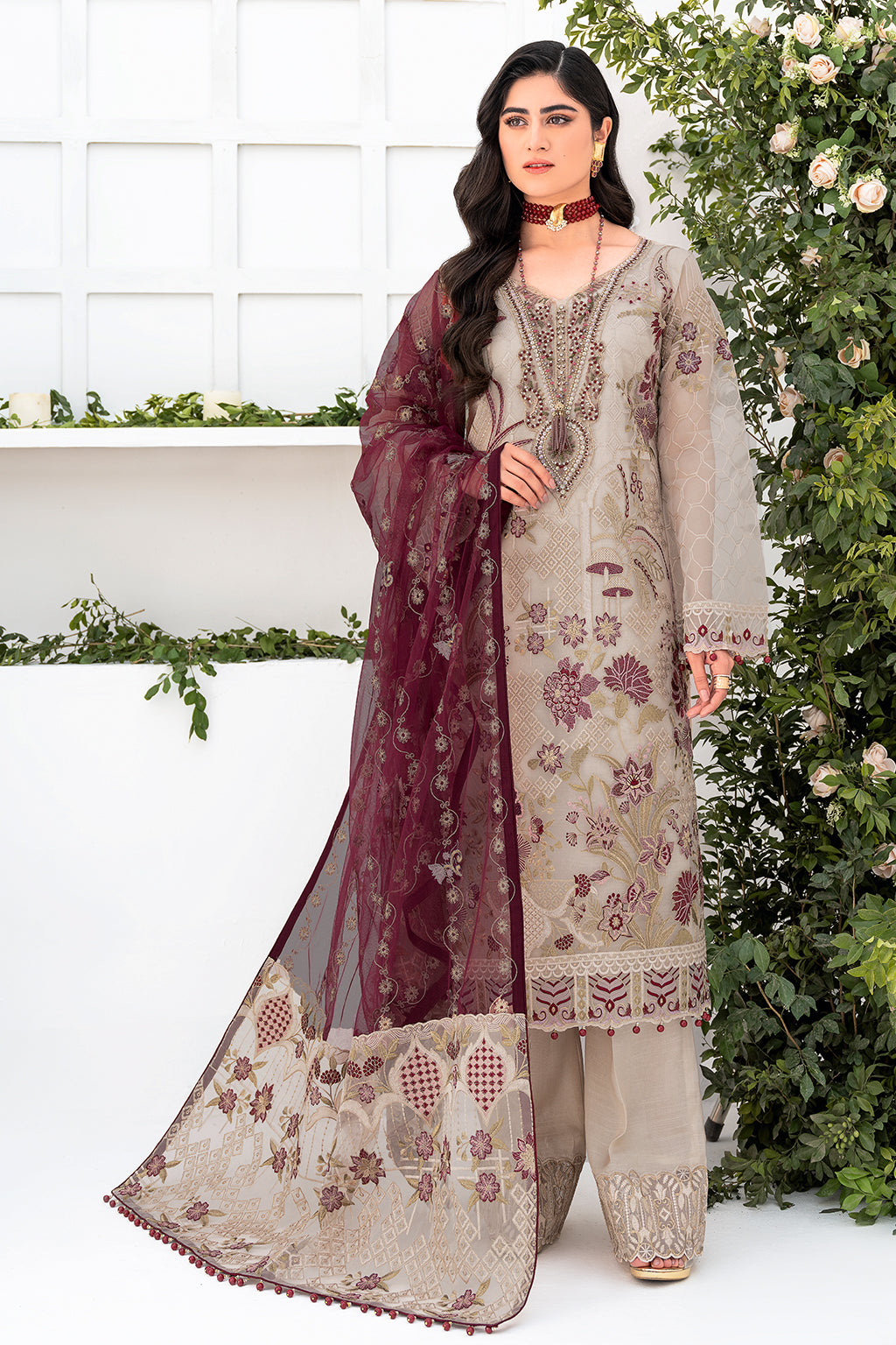 Ramsha | Minhal Organza Collection | M-806 by Ramsha - Designer Dress - Type: Ladies Clothes - Available at Libayah - 100% Original