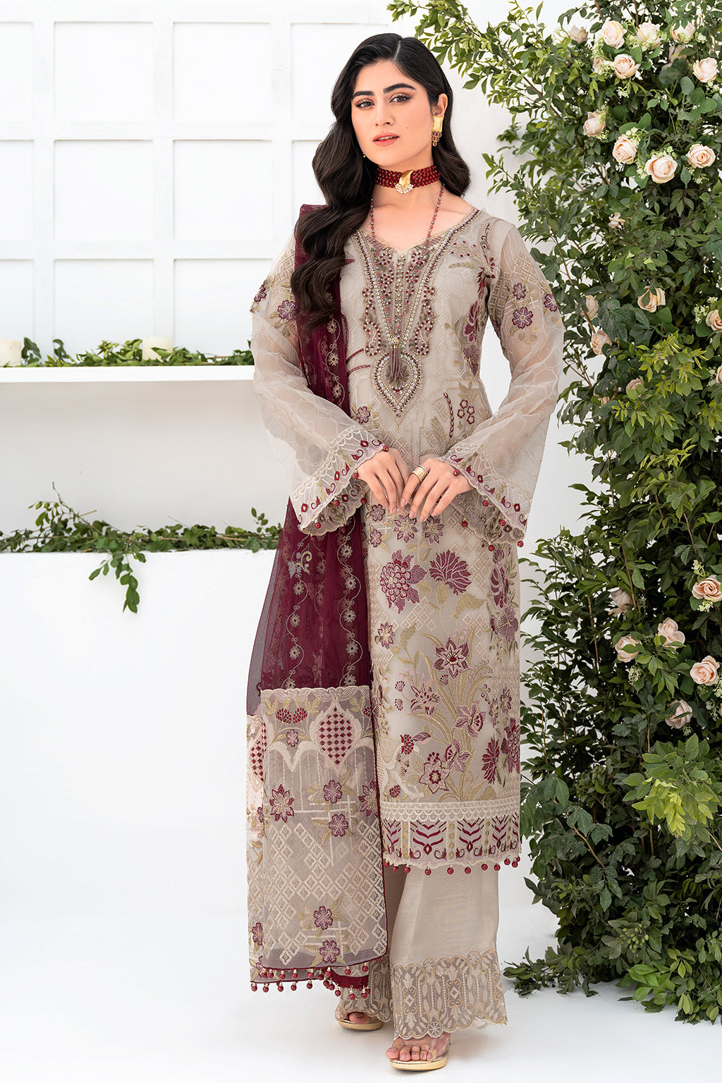 Ramsha | Minhal Organza Collection | M-806 by Ramsha - Designer Dress - Type: Ladies Clothes - Available at Libayah - 100% Original