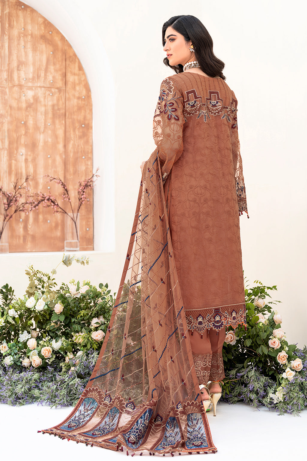 Ramsha | Minhal Organza Collection | M-808 by Ramsha - Designer Dress - Type: Ladies Clothes - Available at Libayah - 100% Original