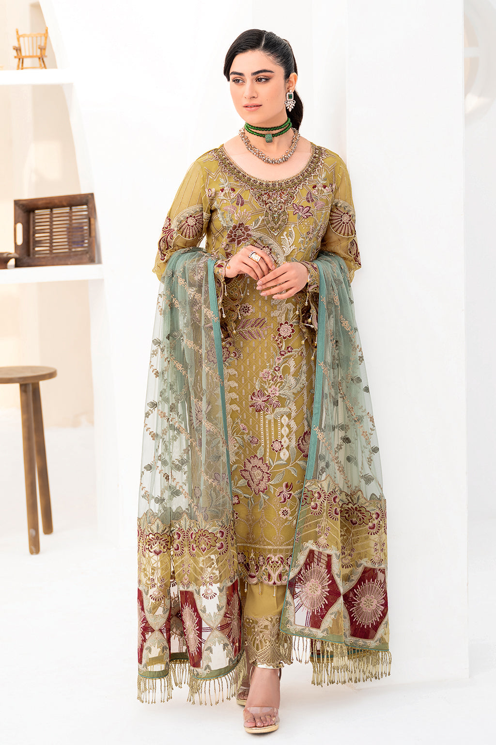 Ramsha | Minhal Organza Collection | M-805 by Ramsha - Designer Dress - Type: Ladies Clothes - Available at Libayah - 100% Original