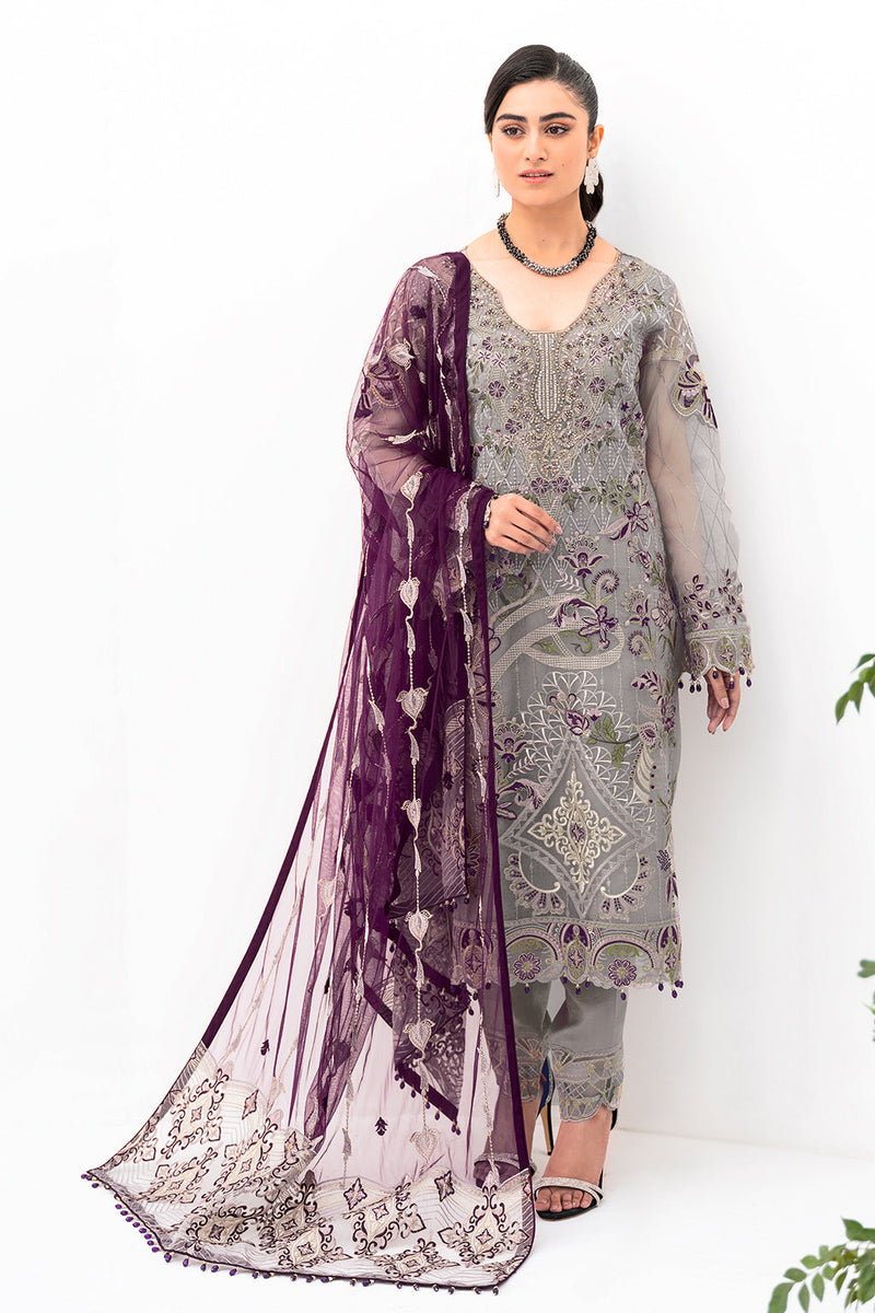 Ramsha | Minhal Organza Collection | M-801 by Ramsha - Designer Dress - Type: Ladies Clothes - Available at Libayah - 100% Original