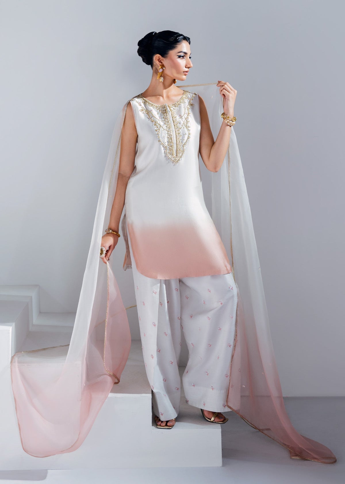 Mahum Asad | The Remix Edit | Flute by Mahum Asad - Designer Dress - Type: Ladies Clothes - Available at Libayah - 100% Original