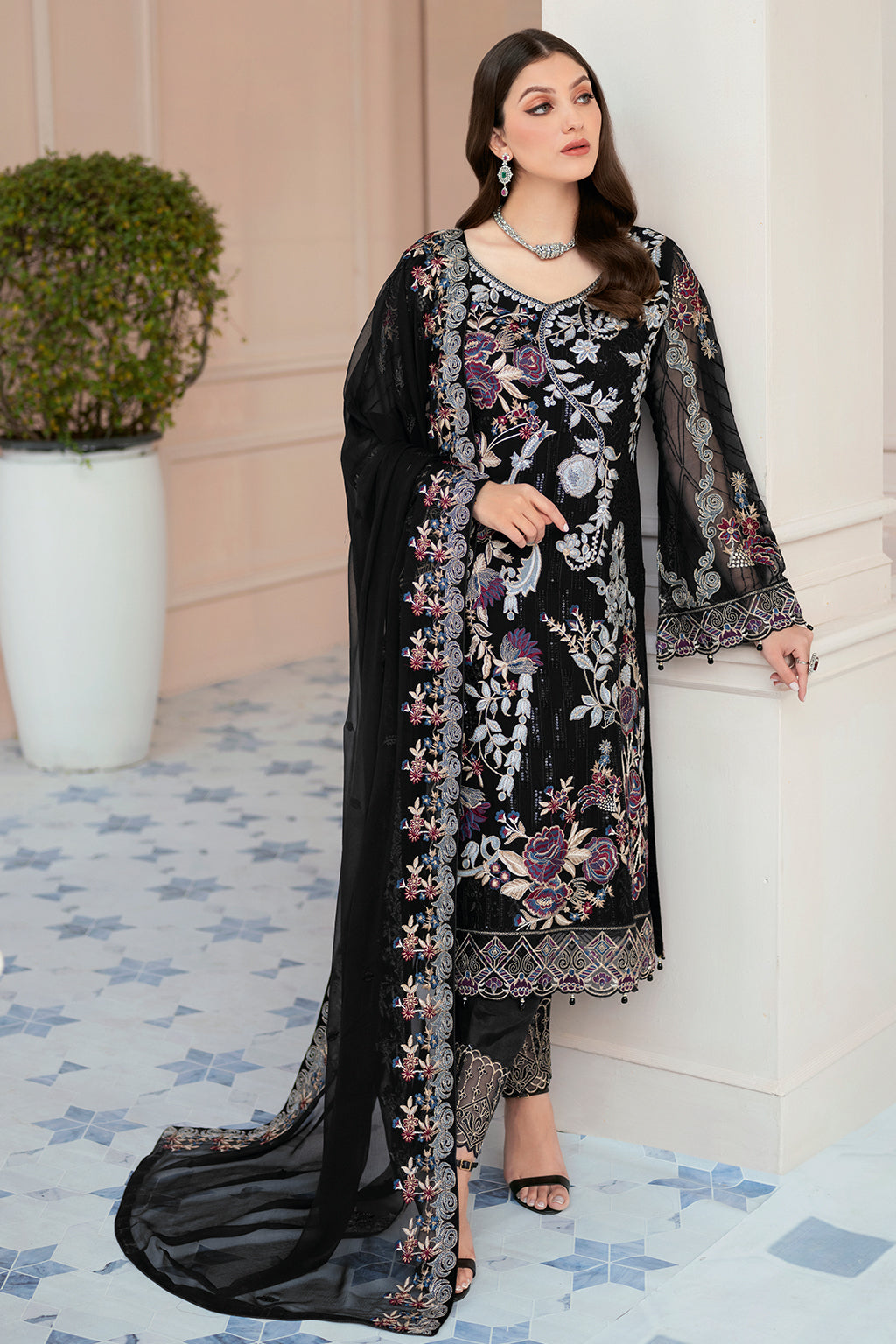 Ramsha | Rangoon Chiffon Collection 24 | D-906 by Ramsha - Designer Dress - Type: Ladies Clothes - Available at Libayah - 100% Original