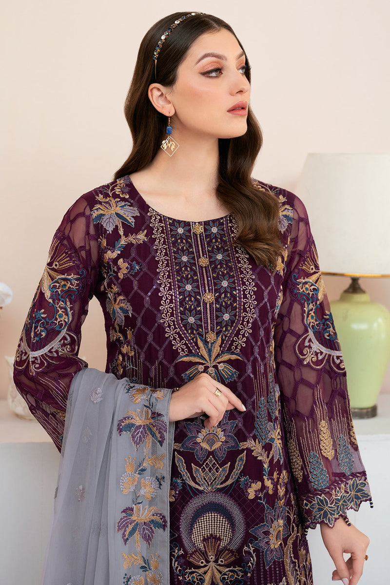Ramsha | Rangoon Chiffon Collection 24 | D-904 by Ramsha - Designer Dress - Type: Ladies Clothes - Available at Libayah - 100% Original