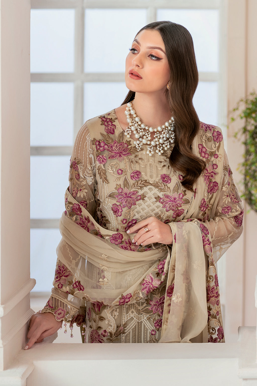 Ramsha | Rangoon Chiffon Collection 24 | D-909 by Ramsha - Designer Dress - Type: Ladies Clothes - Available at Libayah - 100% Original