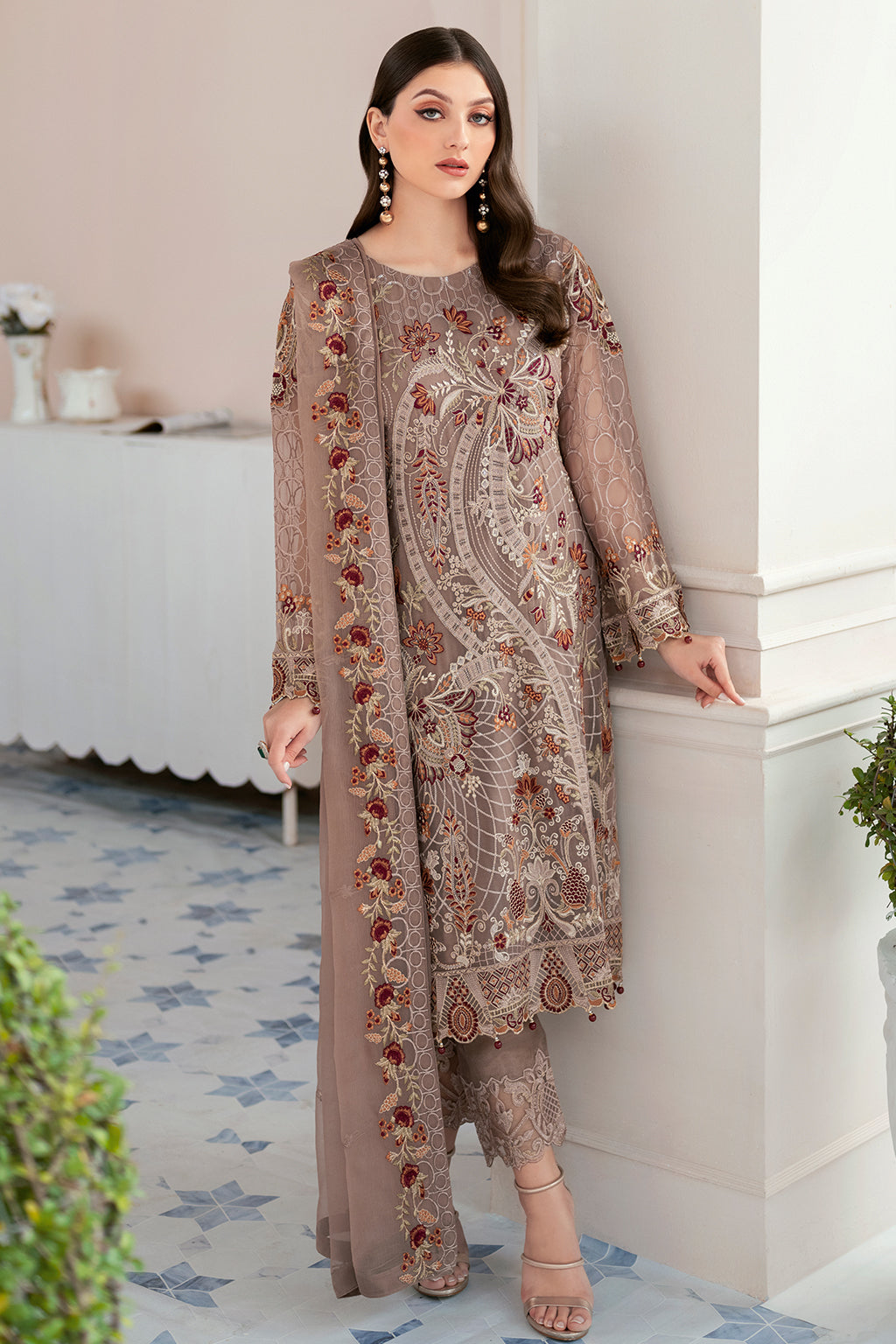 Ramsha | Rangoon Chiffon Collection 24 | D-905 by Ramsha - Designer Dress - Type: Ladies Clothes - Available at Libayah - 100% Original