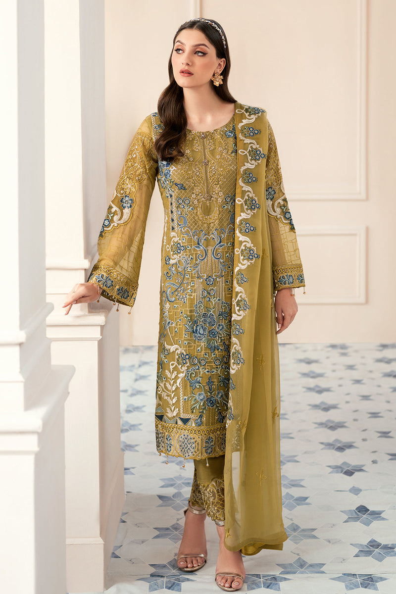 Ramsha | Rangoon Chiffon Collection 24 | D-903 by Ramsha - Designer Dress - Type: Ladies Clothes - Available at Libayah - 100% Original