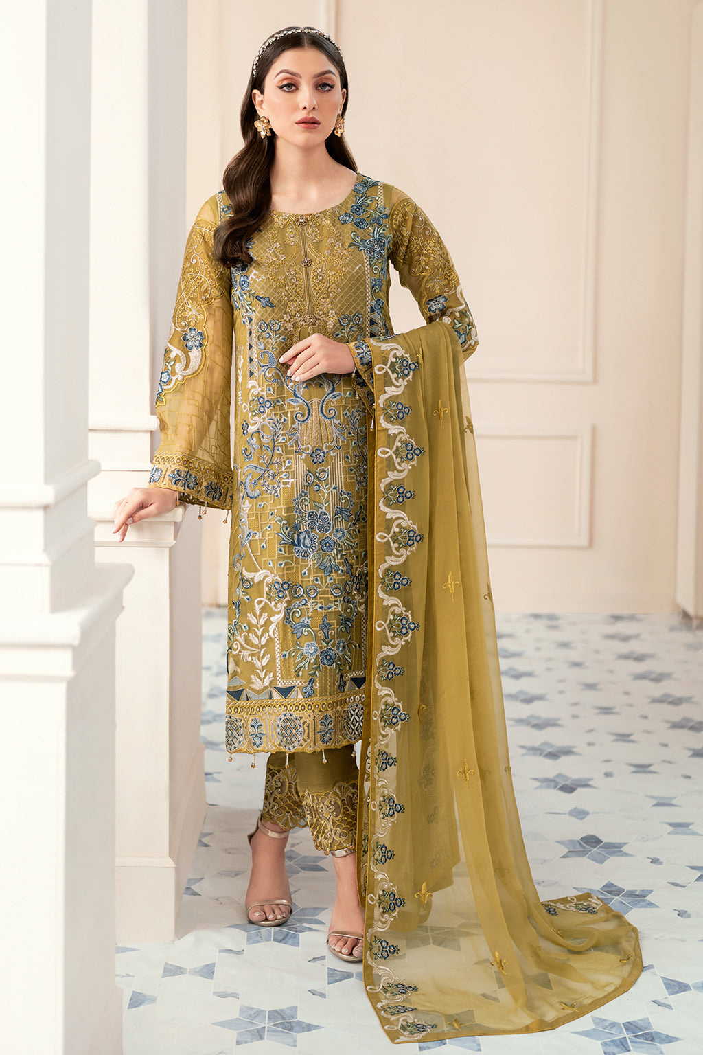 Ramsha | Rangoon Chiffon Collection 24 | D-903 by Ramsha - Designer Dress - Type: Ladies Clothes - Available at Libayah - 100% Original
