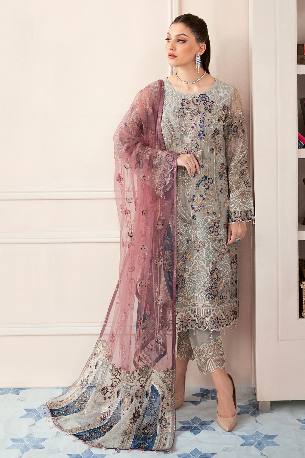 Ramsha | Rangoon Chiffon Collection 24 | D-907 by Ramsha - Designer Dress - Type: Ladies Clothes - Available at Libayah - 100% Original