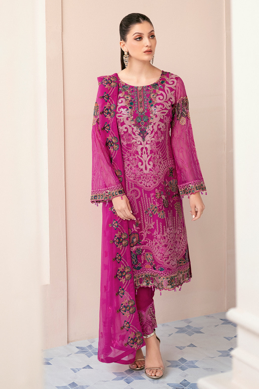 Ramsha | Rangoon Chiffon Collection 24 | D-912 by Ramsha - Designer Dress - Type: Ladies Clothes - Available at Libayah - 100% Original