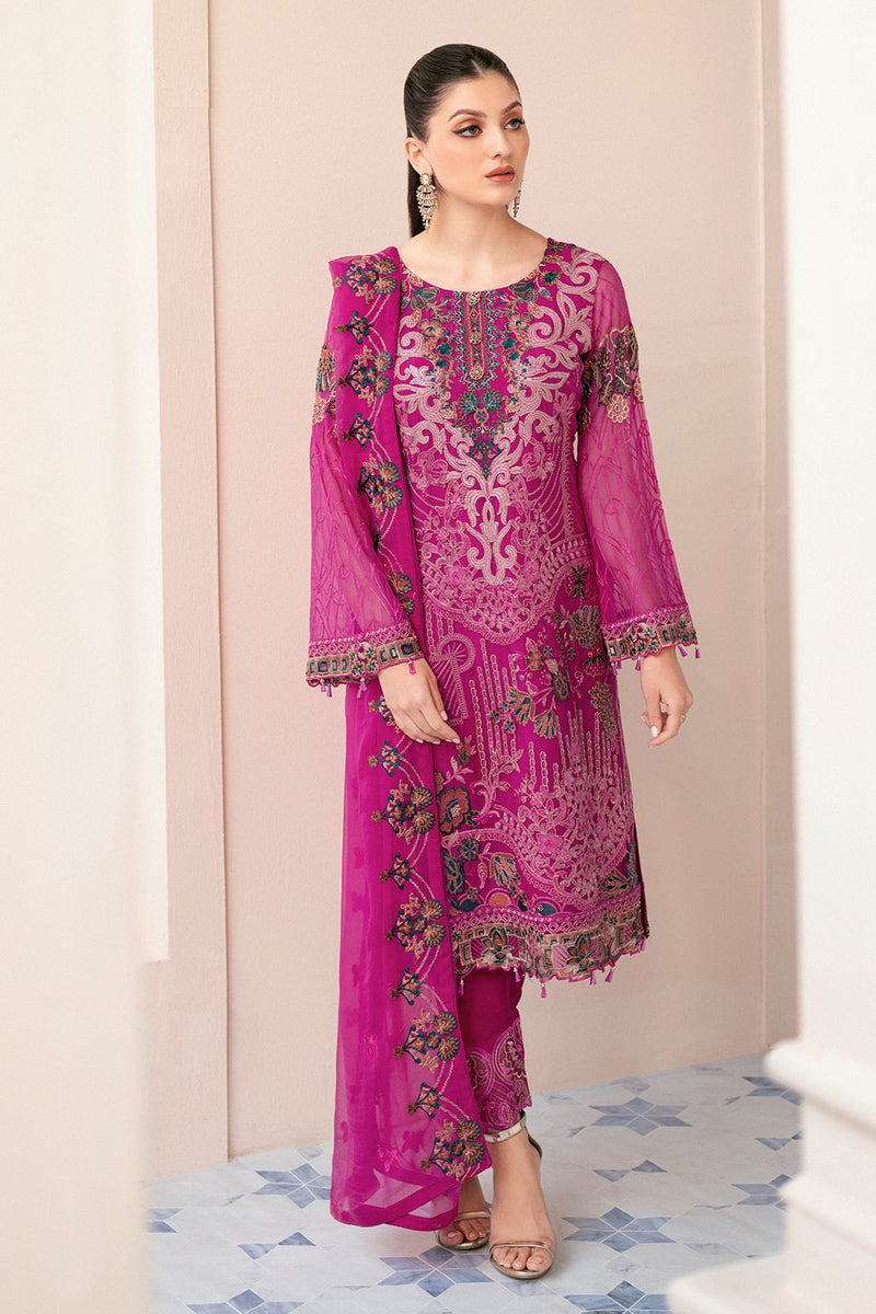 Ramsha | Rangoon Chiffon Collection 24 | D-912 by Ramsha - Designer Dress - Type: Ladies Clothes - Available at Libayah - 100% Original