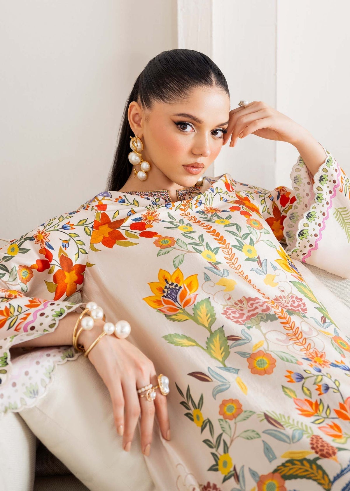 Kanwal Malik | Rosalia Silk Eid 25 | Celia by Kanwal Malik - Designer Dress - Type: Ladies Clothes - Available at Libayah - 100% Original