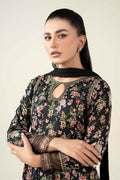 Maria B | Luxury Winter Pret 25 | DW-EA24-81R1-Black by Maria B - Designer Dress  - Type : Ladies Clothes - Available at Libayah - 100% Original 