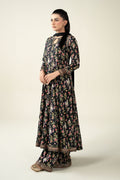 Maria B | Luxury Winter Pret 25 | DW-EA24-81R1-Black by Maria B - Designer Dress  - Type : Ladies Clothes - Available at Libayah - 100% Original 