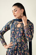 Maria B | Luxury Winter Pret 25 | DW-EA24-81R1-Blue by Maria B - Designer Dress  - Type : Ladies Clothes - Available at Libayah - 100% Original 