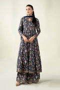 Maria B | Luxury Winter Pret 25 | DW-EA24-81R1-Blue by Maria B - Designer Dress  - Type : Ladies Clothes - Available at Libayah - 100% Original 