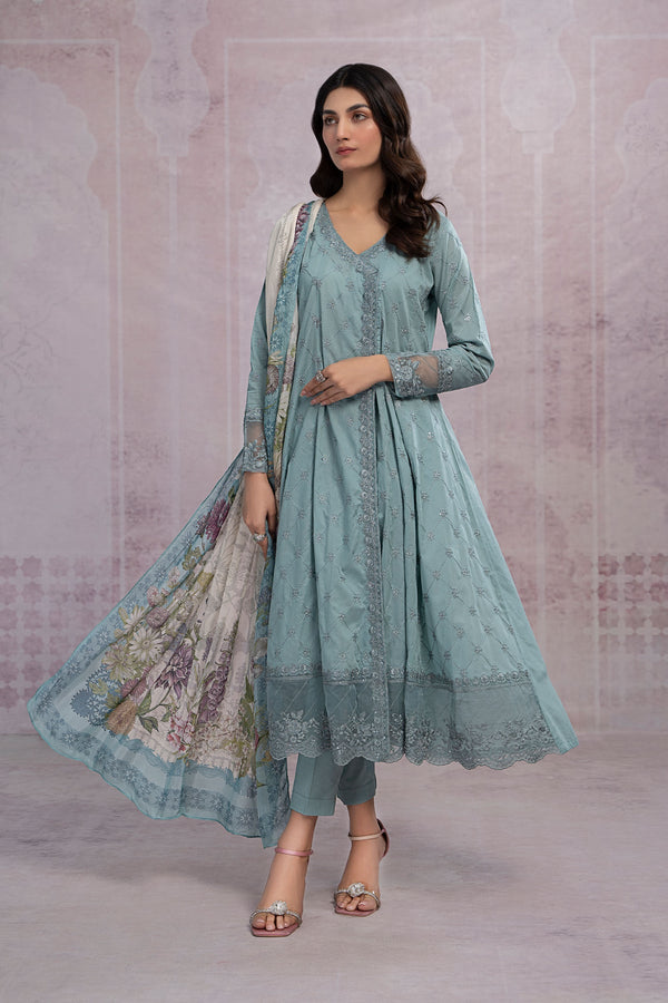 Maria B | Casual Pret 25 | DW-EF23-23R1 by Maria B - Designer Dress - Type: Ladies Clothes - Available at Libayah - 100% Original