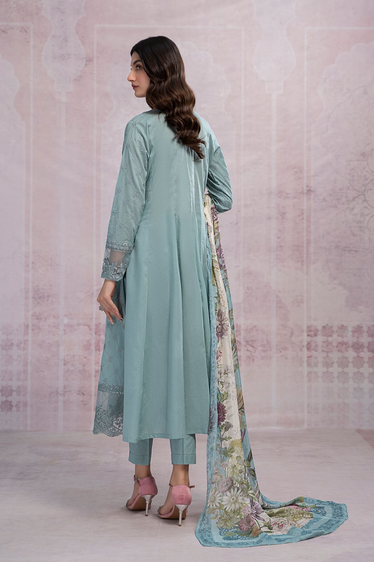 Maria B | Casual Pret 25 | DW-EF23-23R1 by Maria B - Designer Dress - Type: Ladies Clothes - Available at Libayah - 100% Original