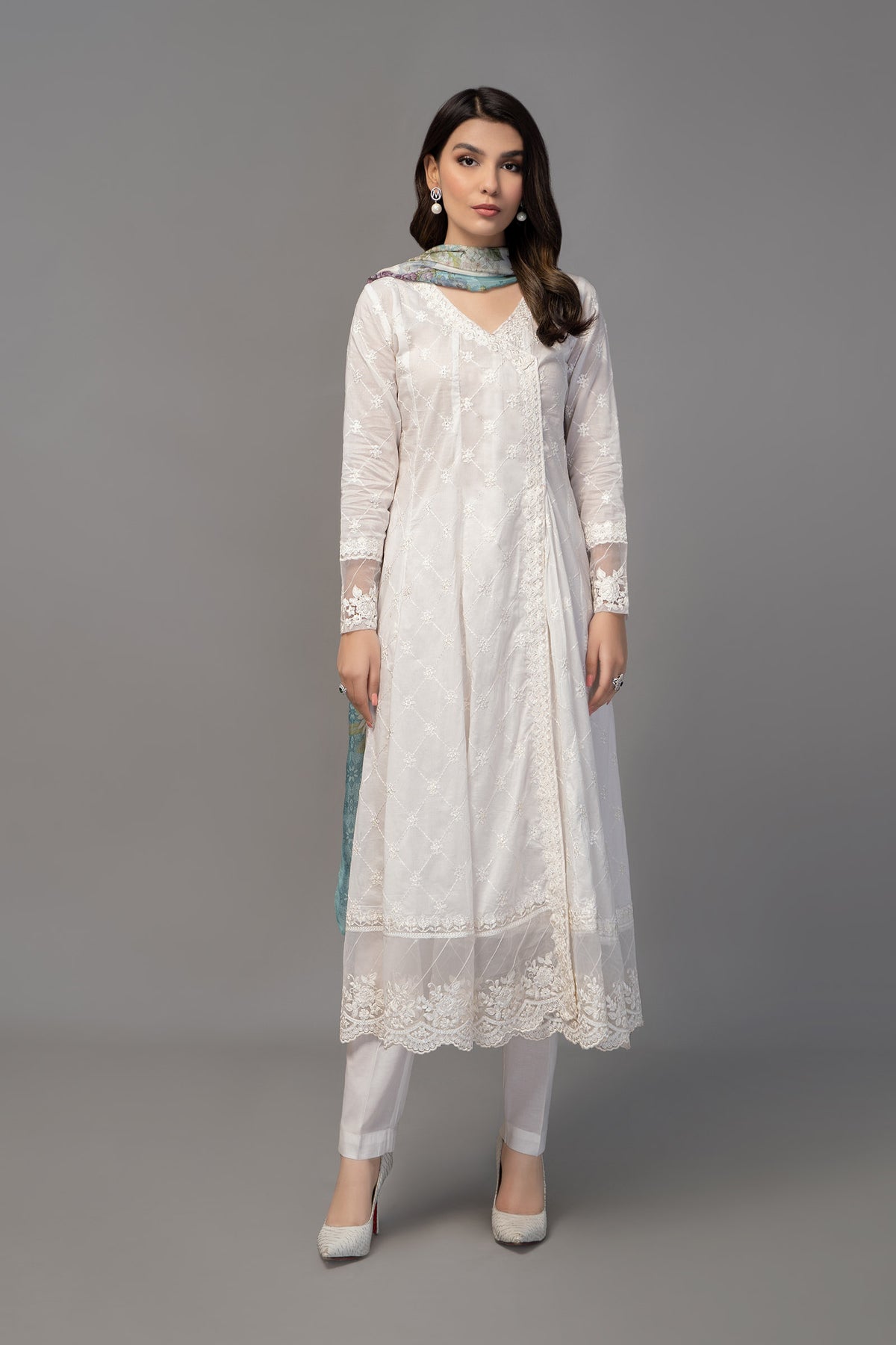 Maria B | Casual Pret 25 | DW-EF23-23R1 by Maria B - Designer Dress - Type: Ladies Clothes - Available at Libayah - 100% Original