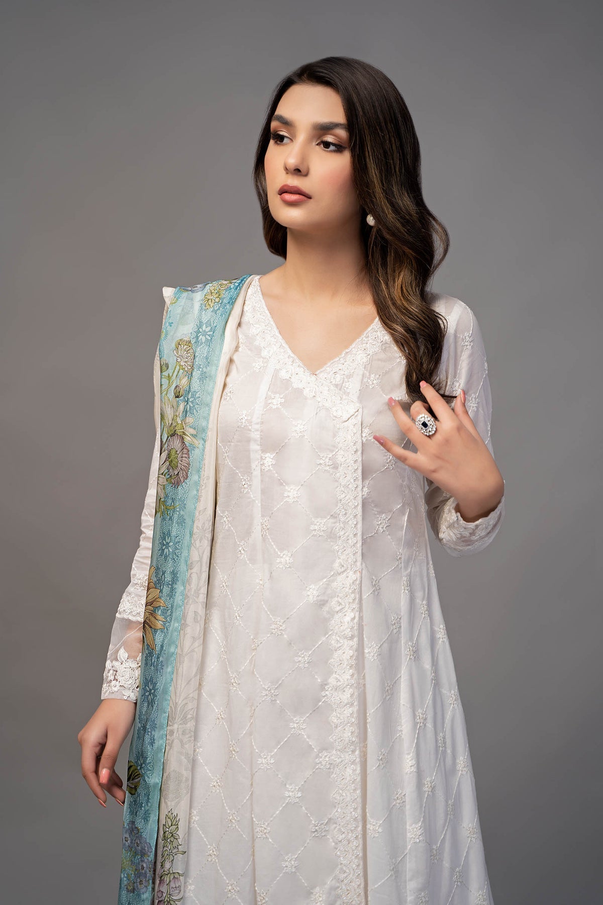Maria B | Casual Pret 25 | DW-EF23-23R1 by Maria B - Designer Dress - Type: Ladies Clothes - Available at Libayah - 100% Original