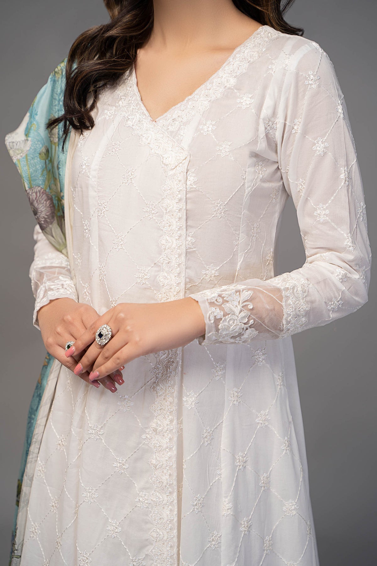 Maria B | Casual Pret 25 | DW-EF23-23R1 by Maria B - Designer Dress - Type: Ladies Clothes - Available at Libayah - 100% Original