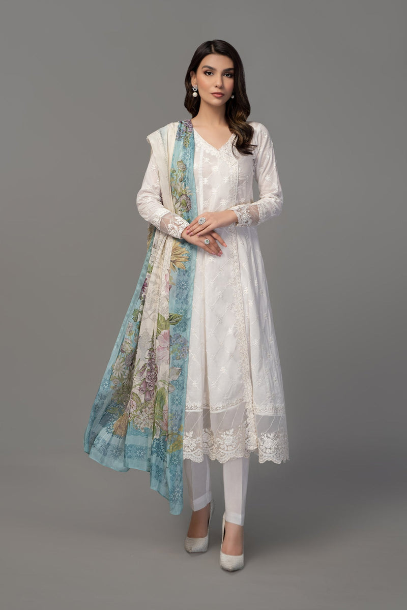 Maria B | Casual Pret 25 | DW-EF23-23R1 by Maria B - Designer Dress - Type: Ladies Clothes - Available at Libayah - 100% Original