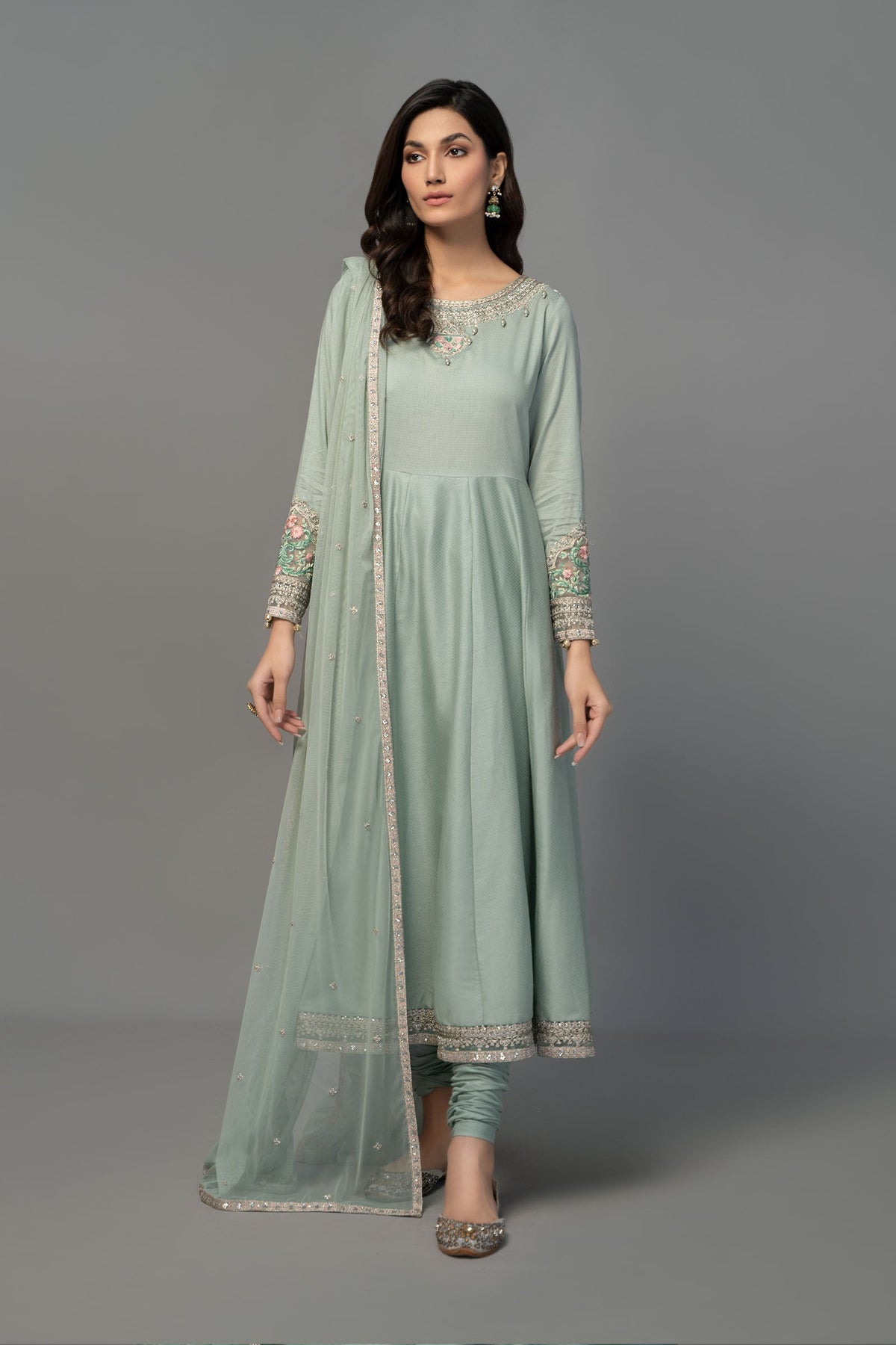 Maria B | Luxury Pret 25 | DW-EF23-38R1 by Maria B - Designer Dress - Type: Ladies Clothes - Available at Libayah - 100% Original