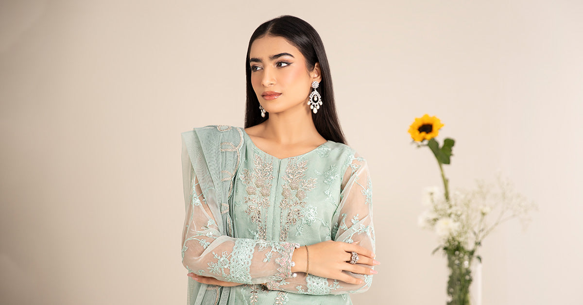 Maria B | Casual Pret 25 | DW-EF25-17 by Maria B - Designer Dress - Type: Ladies Clothes - Available at Libayah - 100% Original