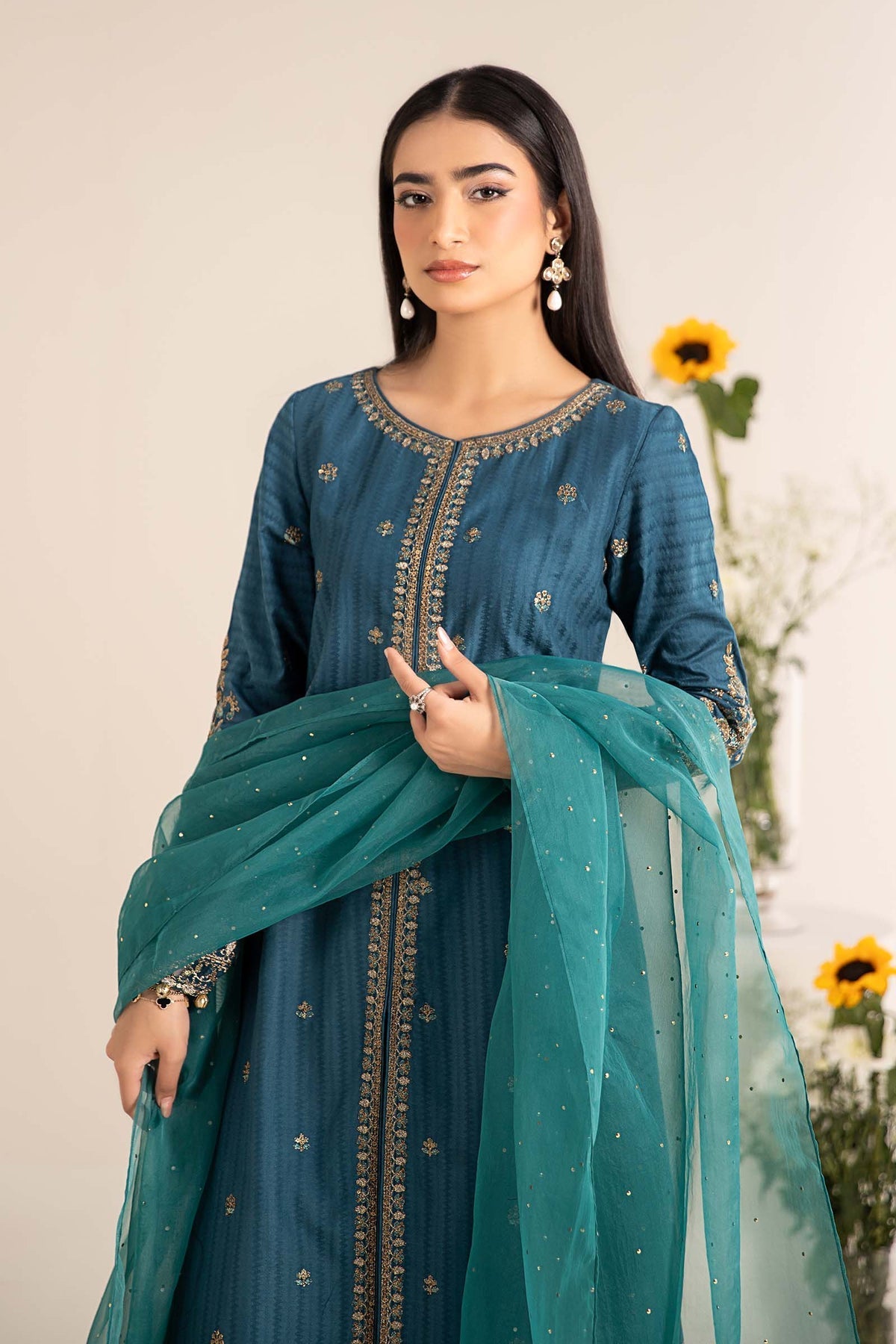 Maria B | Casual Pret 25 | DW-EF25-21 by Maria B - Designer Dress - Type: Ladies Clothes - Available at Libayah - 100% Original