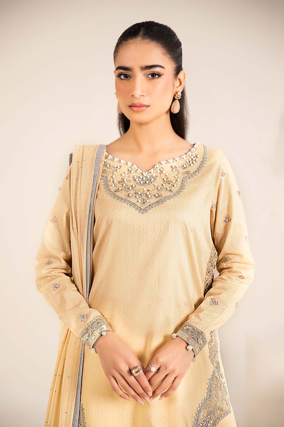 Maria B | Casual Pret 25 | DW-EF25-61 by Maria B - Designer Dress - Type: Ladies Clothes - Available at Libayah - 100% Original