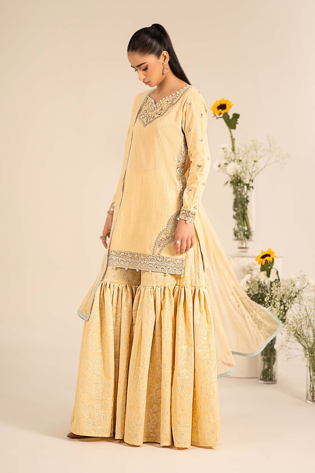 Maria B | Casual Pret 25 | DW-EF25-61 by Maria B - Designer Dress - Type: Ladies Clothes - Available at Libayah - 100% Original