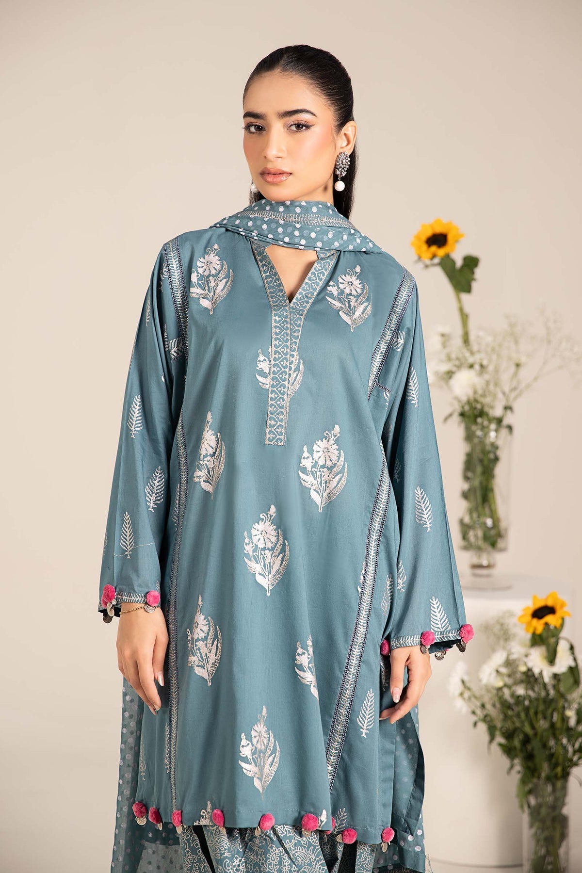 Maria B | Casual Pret 25 | DW-EF25-96 by Maria B - Designer Dress - Type: Ladies Clothes - Available at Libayah - 100% Original