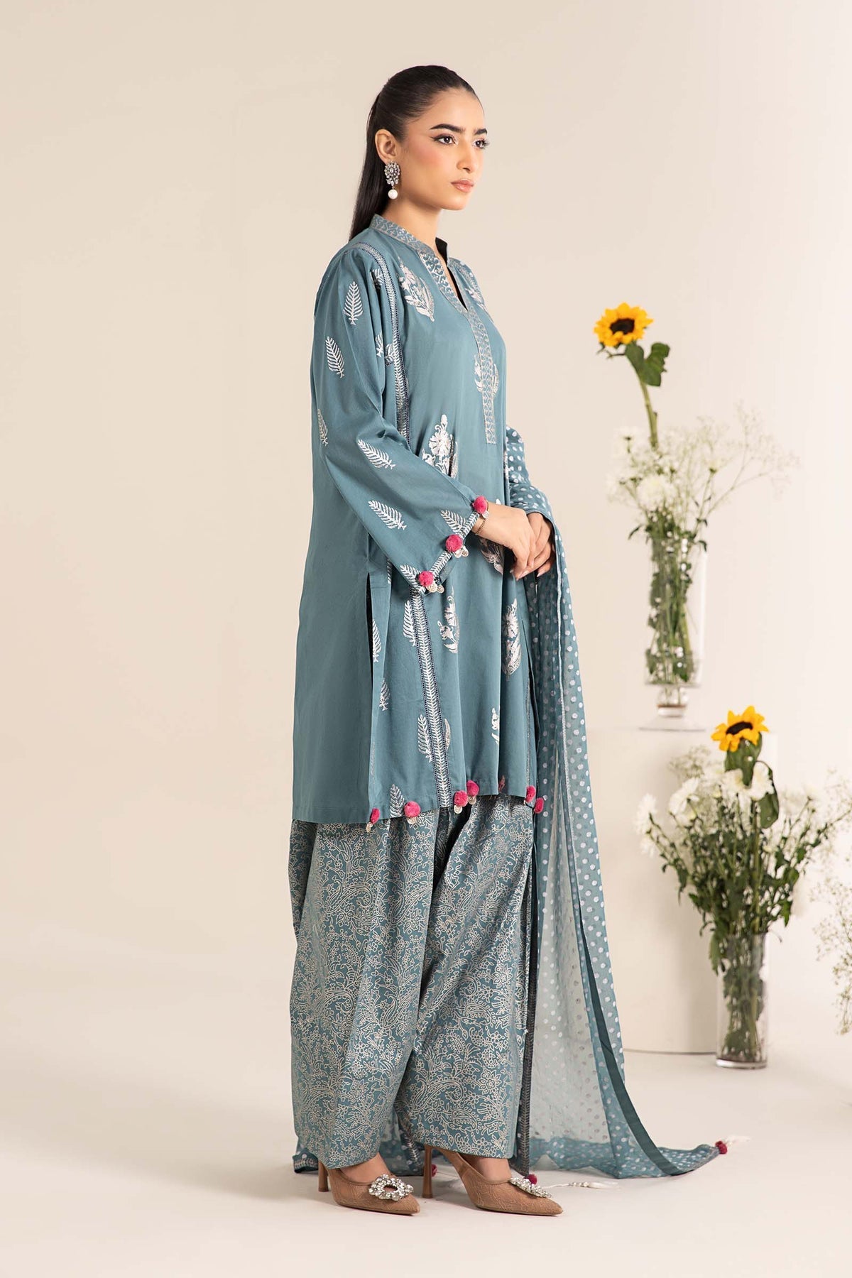 Maria B | Casual Pret 25 | DW-EF25-96 by Maria B - Designer Dress - Type: Ladies Clothes - Available at Libayah - 100% Original
