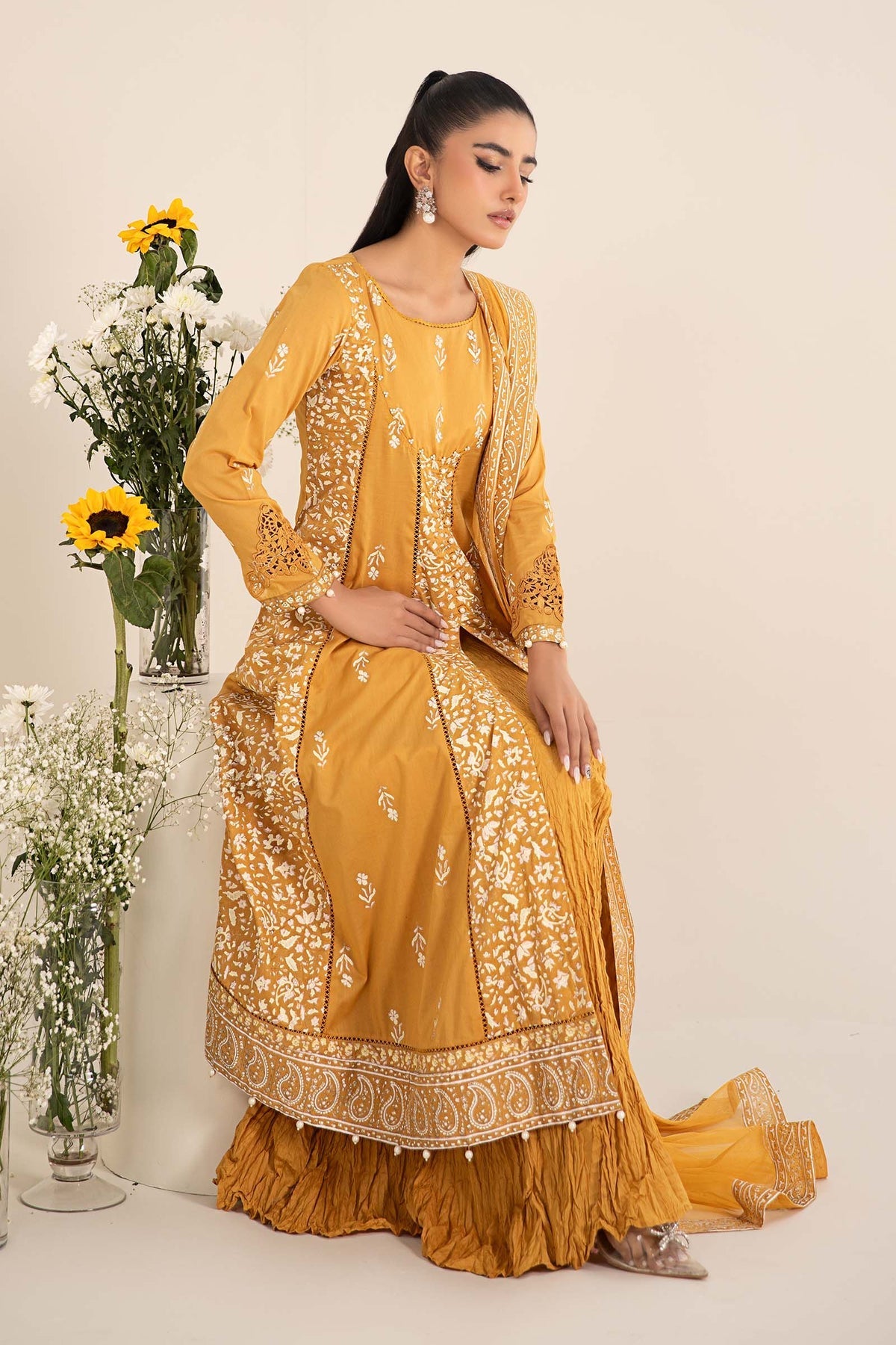 Maria B | Casual Pret 25 | DW-EF25-97 by Maria B - Designer Dress - Type: Ladies Clothes - Available at Libayah - 100% Original