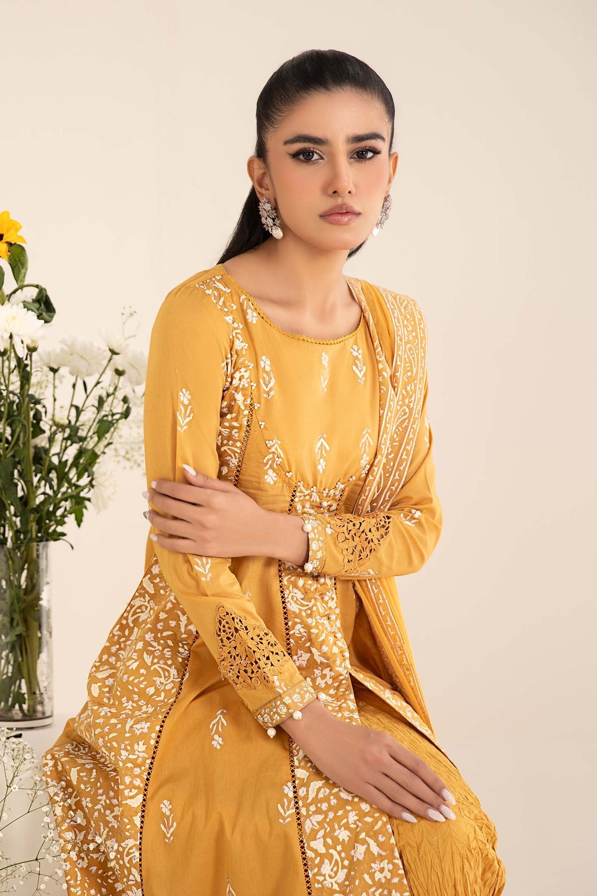 Maria B | Casual Pret 25 | DW-EF25-97 by Maria B - Designer Dress - Type: Ladies Clothes - Available at Libayah - 100% Original