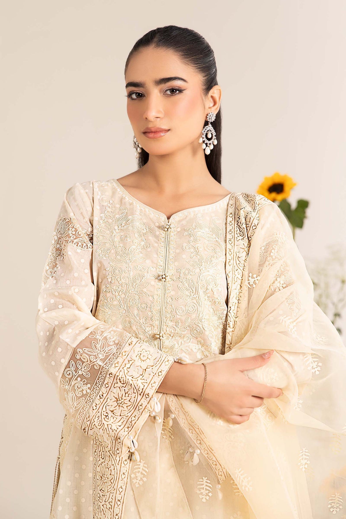 Maria B | Casual Pret 25 | DW-EF25-99 by Maria B - Designer Dress - Type: Ladies Clothes - Available at Libayah - 100% Original