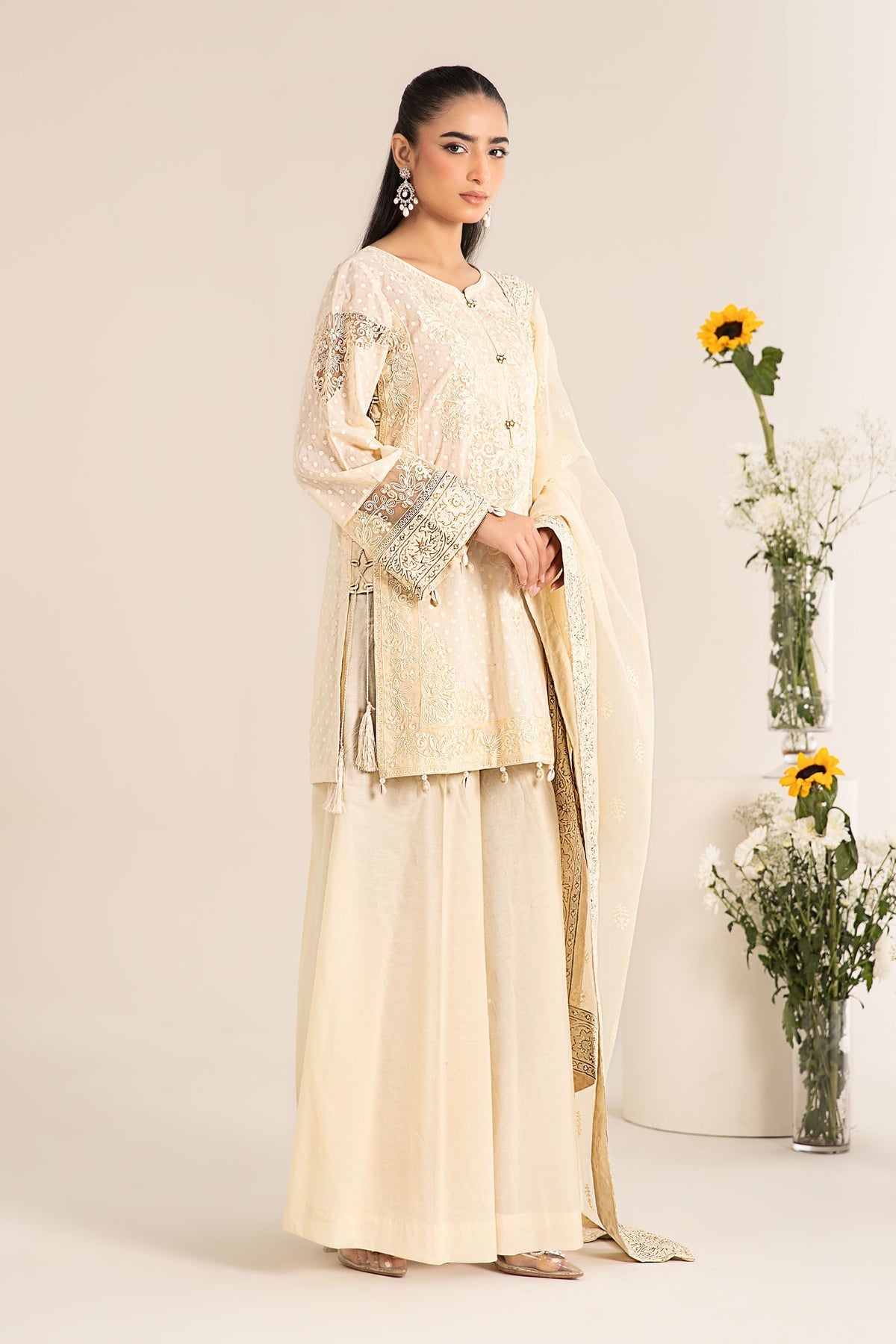 Maria B | Casual Pret 25 | DW-EF25-99 by Maria B - Designer Dress - Type: Ladies Clothes - Available at Libayah - 100% Original