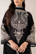 Maria B | Luxury Winter Pret 25 | DW-MN25-12-Black by Maria B - Designer Dress  - Type : Ladies Clothes - Available at Libayah - 100% Original 