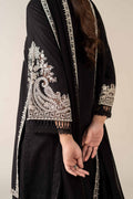 Maria B | Luxury Winter Pret 25 | DW-MN25-12-Black by Maria B - Designer Dress  - Type : Ladies Clothes - Available at Libayah - 100% Original 
