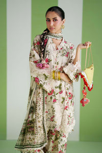 Maria B | Luxury Pret Pre Fall | DW-PF26-03-Off White by Maria B - Designer Dress  - Type : Ladies Clothes - Available at Libayah - 100% Original 