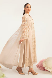Maria B | Luxury Pret Pre Fall | DW-PF26-18-BEIGE by Maria B - Designer Dress  - Type : Ladies Clothes - Available at Libayah - 100% Original 