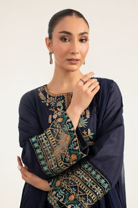Maria B | Luxury Pret Pre Fall | DW-PF26-19-Blue by Maria B - Designer Dress  - Type : Ladies Clothes - Available at Libayah - 100% Original 